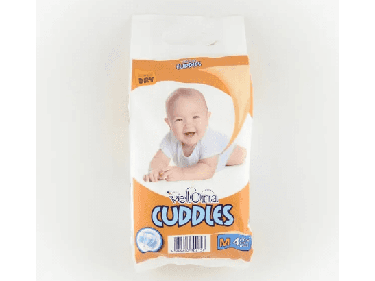 Velona Cuddles Baby Diaper Medium 4Pcs