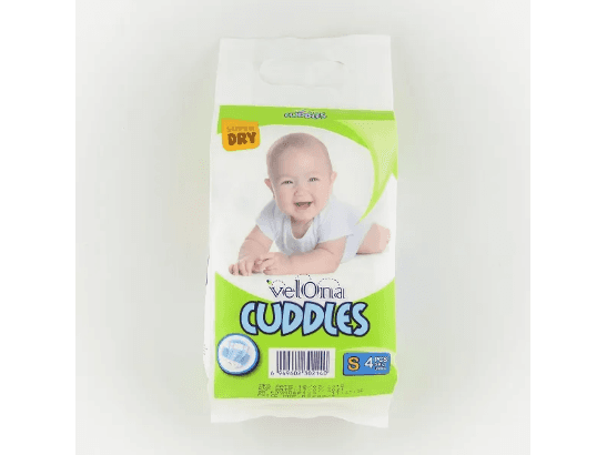 Velona Cuddles Baby Diaper Small 4Pcs