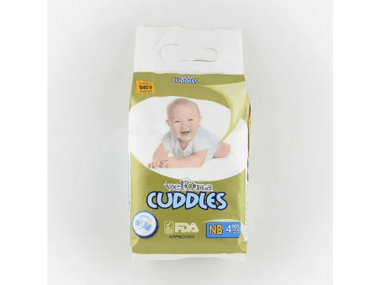 Velona Cuddles Baby Diaper New Born 4Pcs