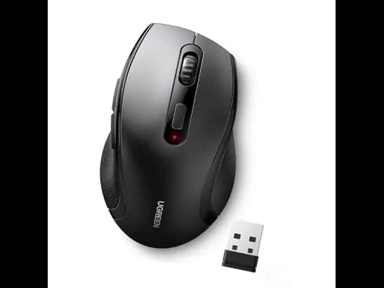 Ugreen Ergonomic Contoured-Shape Design Wireless Mouse – 45012