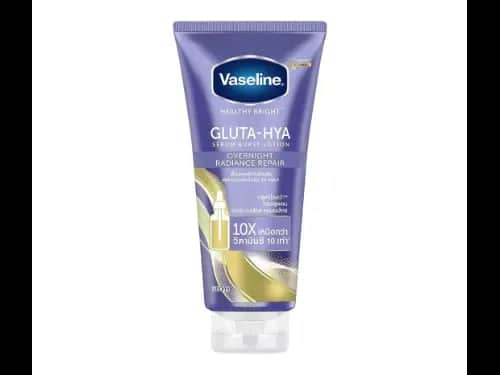 Vaseline Gluta Hya Over Night Radiance Repair Serum Burst Body Lotion 300ml