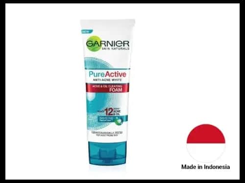 Garnier Skin Naturals Pureactive Anti-Acne Acne & Oil Clearing Foam 100ml - INDONESIA