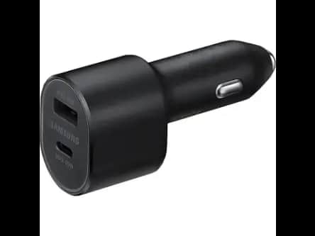 SAMSUNG Super Fast Dual Car Charger Usb 45W+15W Two Ports Black