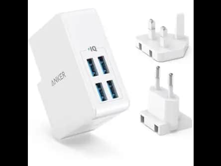 Anker PowerPort 4 Lite 27W EU + UK plug (A2021)