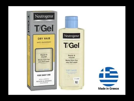 Neutrogena T/Gel Anti-Dandruff Shampoo For Dry Hair 150ml - GREECE