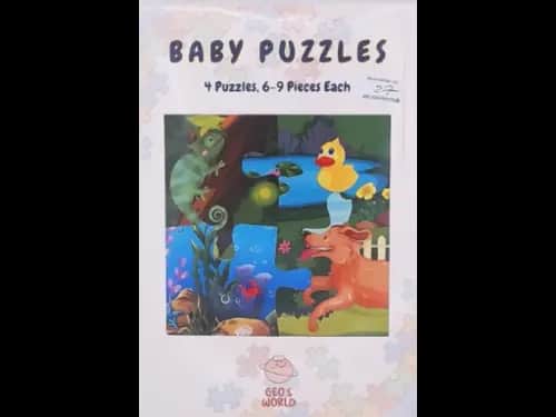 BABY PUZZLES - 4 PUZZLES 6 - 9 PIECES EACH