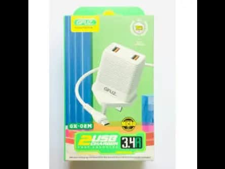 GFUZ CH-54 2USB TYPE C CHARGER 2IN1 3.4A