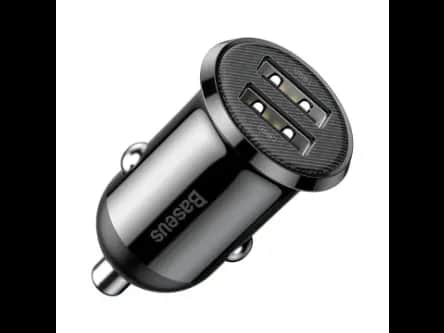 Baseus CCALLP-01 Car Charger 4.8A Grain Pro Dual USB Black
