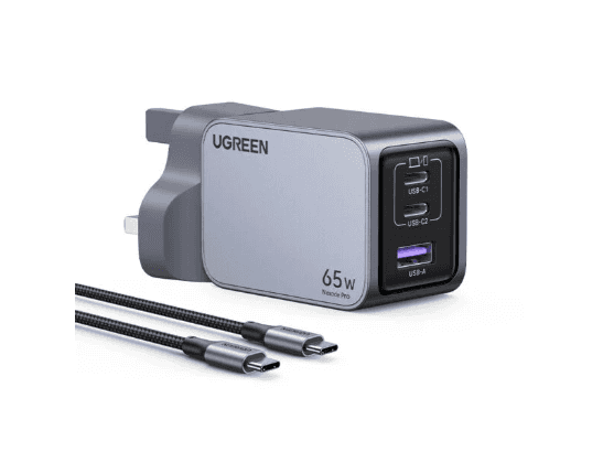 UGREEN 65W Nexode Pro GaN Fast Charging Adapter With Type-c to Type-c Cable – X755 - 25872