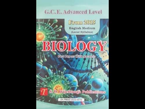AL BIOLOGY PAST PAPERS ENGLISH MEDIUM FROM 2015