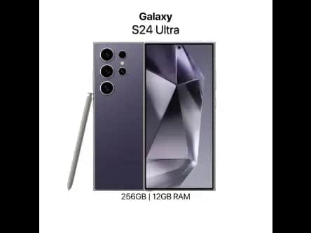 Samsung Galaxy S24 Ultra (12GB ) with 1-year Software Warranty