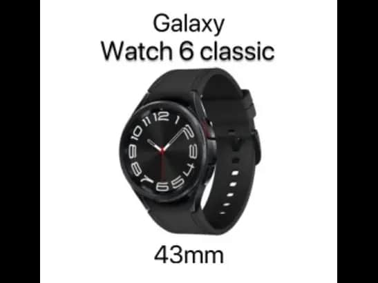 Samsung Galaxy Watch 6 Classic 43mm with 6 year apple care warranty