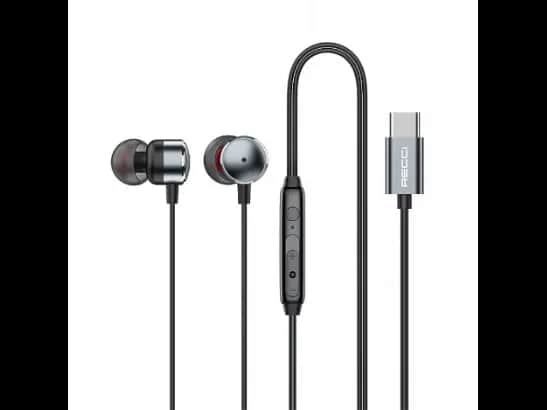 Recci REP-L38 Type-C Wired Earphone with 6 Month Warranty