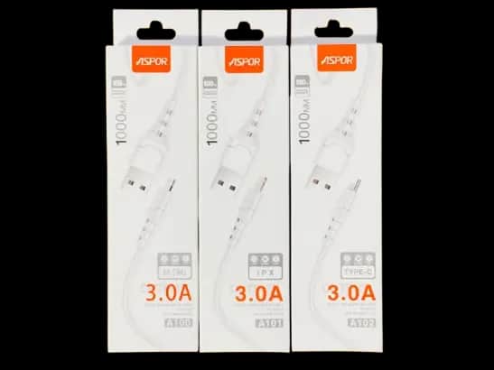 Aspor 1m 3.0A Cables
