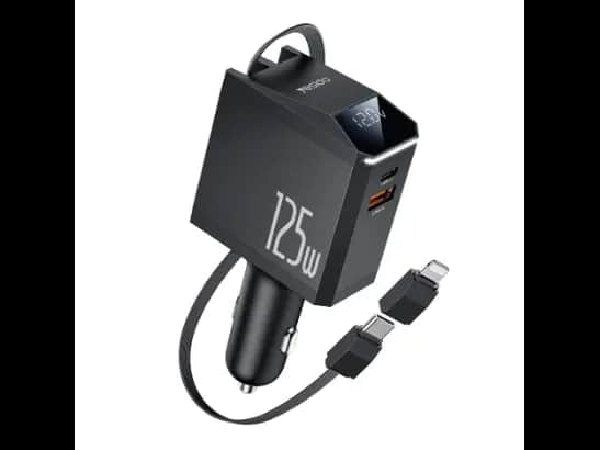 Yesido Y71 125w 4 In 1 Super Fast Car Charger - 06 Month Warranty