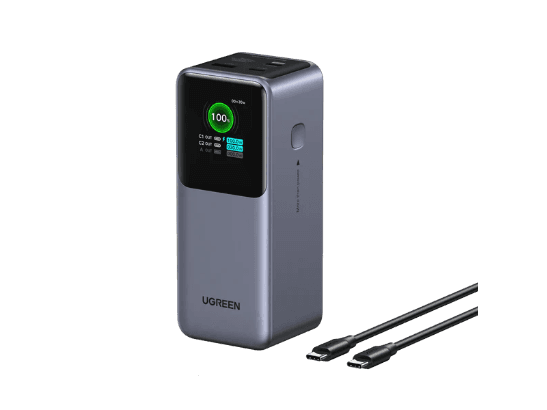 UGREEN 20000mAh 130W Nexode Smart Display Power Bank – PB721 - 35524B