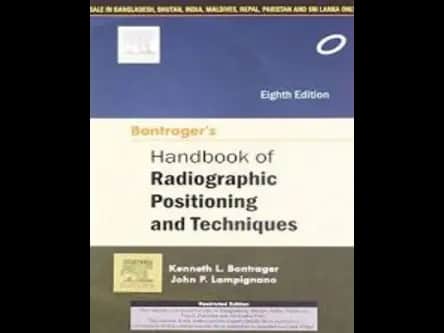 Bontragers Handbook of Radiographic Positioning and Techniques 8th Edition by Kenneth L Bontrager,John P. Lampignano
