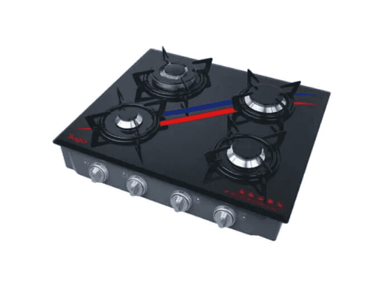 SUGA GAS COOKER-4 BURNER-GLASS TOP-ROUND TRIVET 4burner  (SGT-8500 )