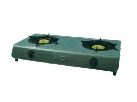 SUGA GAS COOKER - STAINLESS STEEL - ROUND TRIVET 2burner (2B-5128DY )