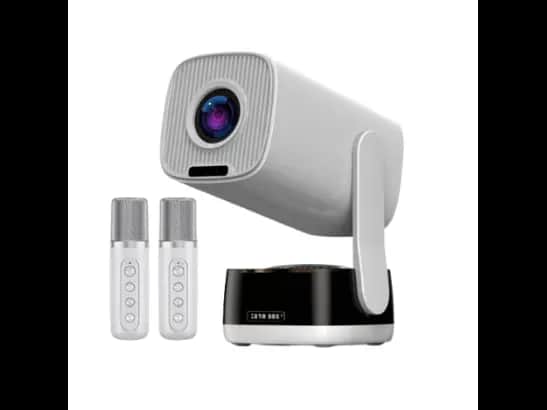 K6 Portable Led Projector With Auto Focus with  1 Month Warranty