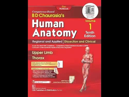 BD Chaurasias Human Anatomy : Volume 1 Regional and Applied Dissection and Clinical Upper Limb Thorax 10th Edition by B D Chaurasias,Krishna Garg
