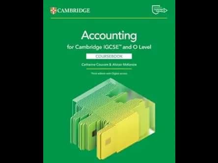 Cambridge IGCSE and O Level Accounting Coursebook with Digital Access : 3rd Edition by Catherine Coucom,Alistair McKenzie