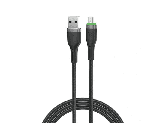 WiWU Wi-C066 Oringlink USB-A to Micro Cable – Black with 6 months warranty