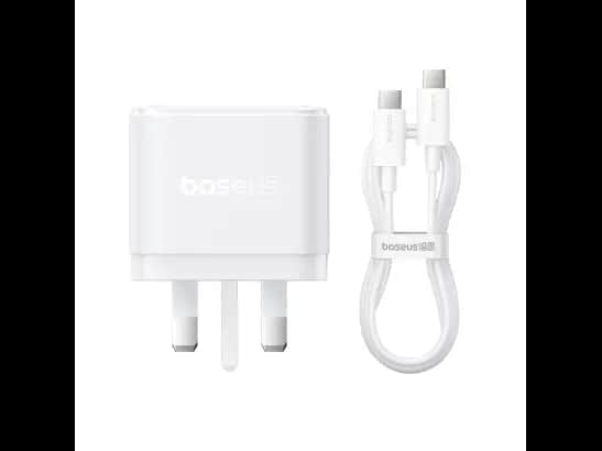 Baseus Palm Fast Charger 2C+U 65W UK Moon White - P1011160D213-01