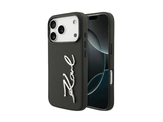 Karl Lagerfeld Magsafe PU Script Logo Case for iPhone 17 Pro – Black