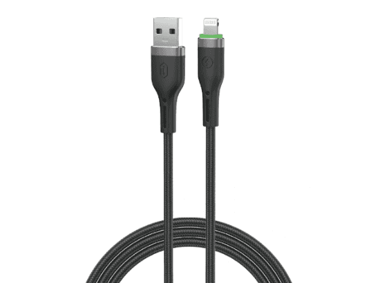 WiWU Wi-C068 Oringlink USB To Lightning Cable 1M – Black with 6 months warranty
