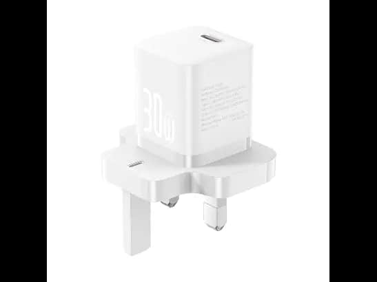Baseus 30W USB-C GaN5 Mini Fast Charger Moon White - P10110906213-00