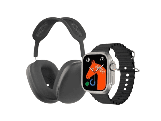 P9 Ultra 2 Headphone and Smartwatch with 7 Straps with Checking Warranty