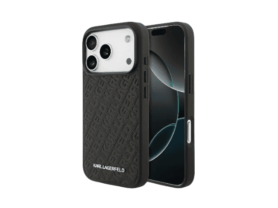 Karl Lagerfeld Magsafe PU Full Wraped Case for iPhone 17 Pro Max – Black