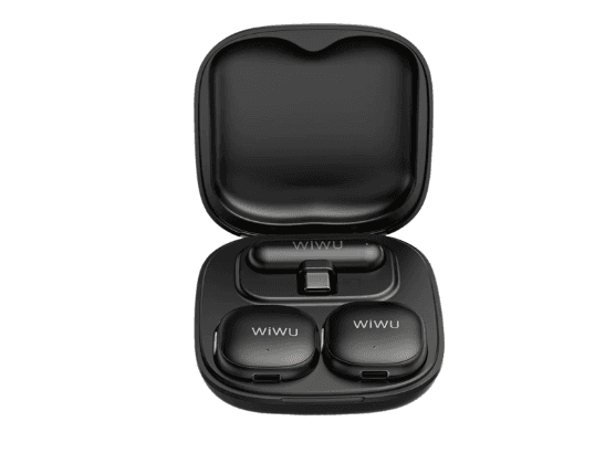 WiWU Wi-WM006 AI Duo Wireless Microphone Type-C – Black with 6 Month Warranty