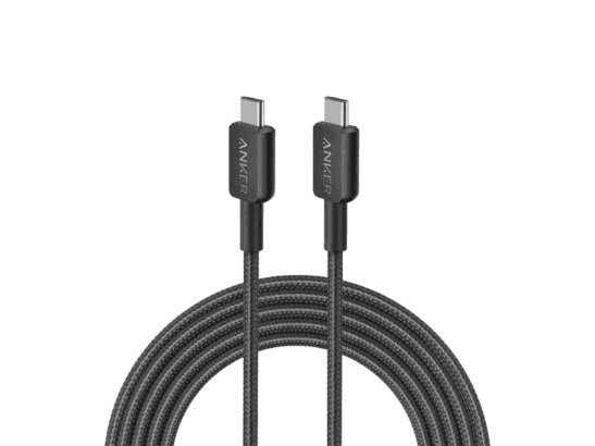 Anker 322 Braided Type-C to Type-C 1m Cable – A81F5H11 – Black