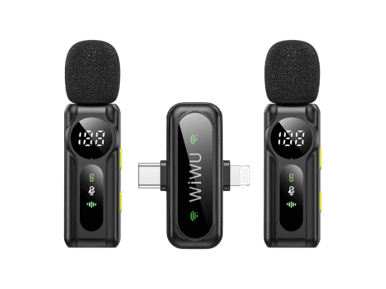 WiWU Wi-WM007 ANC Duo Wireless Type-C & Lightning Microphone with 6 Month Warranty