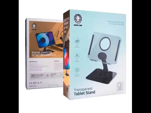 GREEN LION TRANSPARENT 360 TABLET STAND
