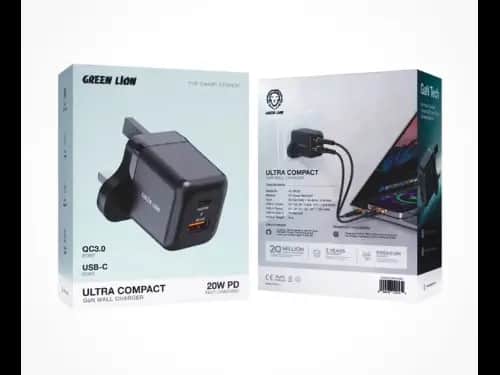GREEN LION GAN WALL CHARGER 20W+QC 3.0