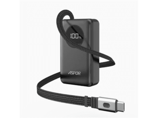 Aspor A372 10000mAh 22.5W Dual Fast Charging Power Bank
