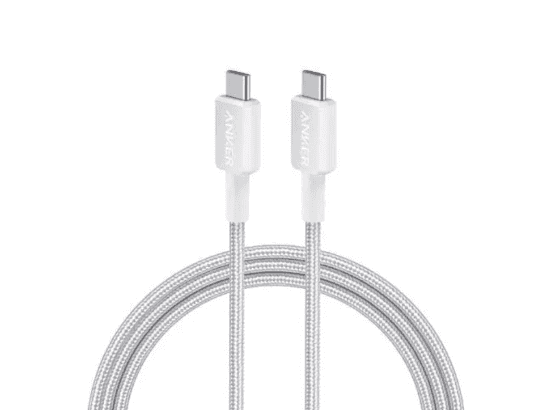 Anker 322 Braided Type-C to Type-C 1m Cable White – A81F5H21