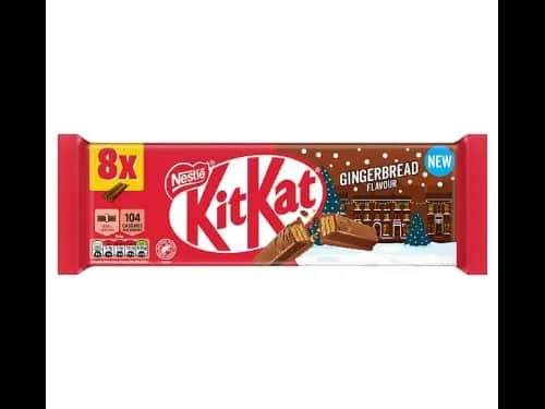 KitKat 2 Finger Gingerbread Flavour Bars 8pack 165.6G