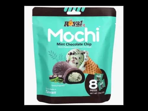 Royal Family Mochi Mint Chcocolate chip Cream Flavour (8 pcs) – 120g