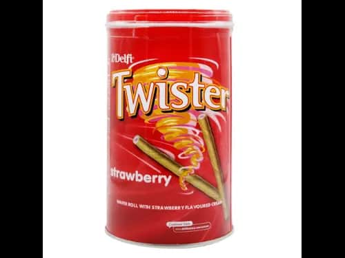 Delfi Twister Strawberry Wafer Roll 320g