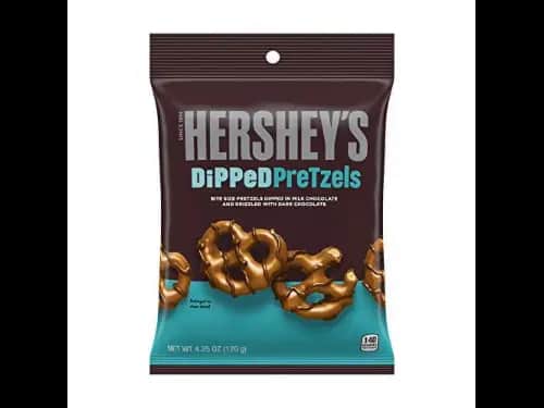 Hershey’s Dipped Pretzels – Milk Chocolate 120G