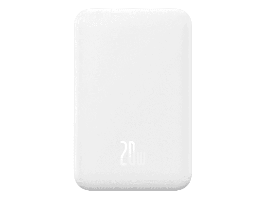 Baseus 5000mAh 20W Magnetic Mini Wireless Fast Charge Power Bank Stellar White – P10022107223-00 – 1 Year Warranty