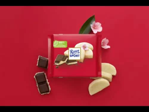 Ritter Sport Dark Chocolate with Marzipan 100g