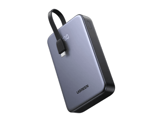 UGREEN 20000mAh 20W Power Bank with Integrated Type-C Cable – PB505 – 45762 – 1 Year Warranty