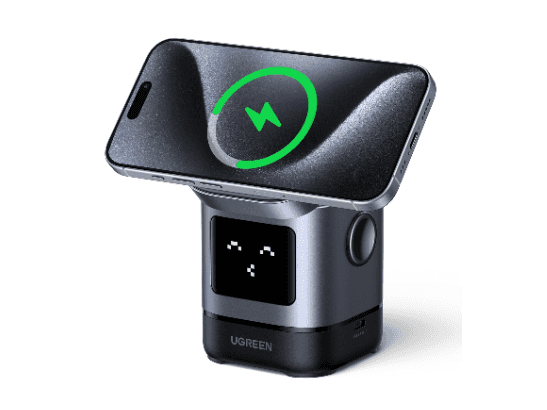 UGREEN 2-in-1 UNO Series Qi2 Magnetic Station Wireless Charger – W709 – 45775 – 1 Year Warranty