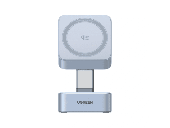 UGREEN 25W Qi2 MagFlow 2-in-1 Magnetic Wireless Charger – W752 – 55960B – 1 Year Warranty
