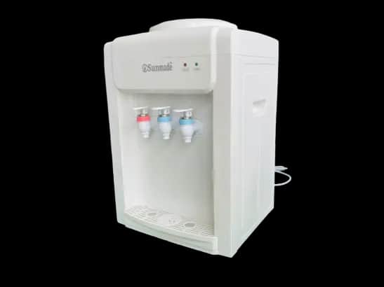 Three Taps Electric Cooling Water Dispenser White with 1 year warranty